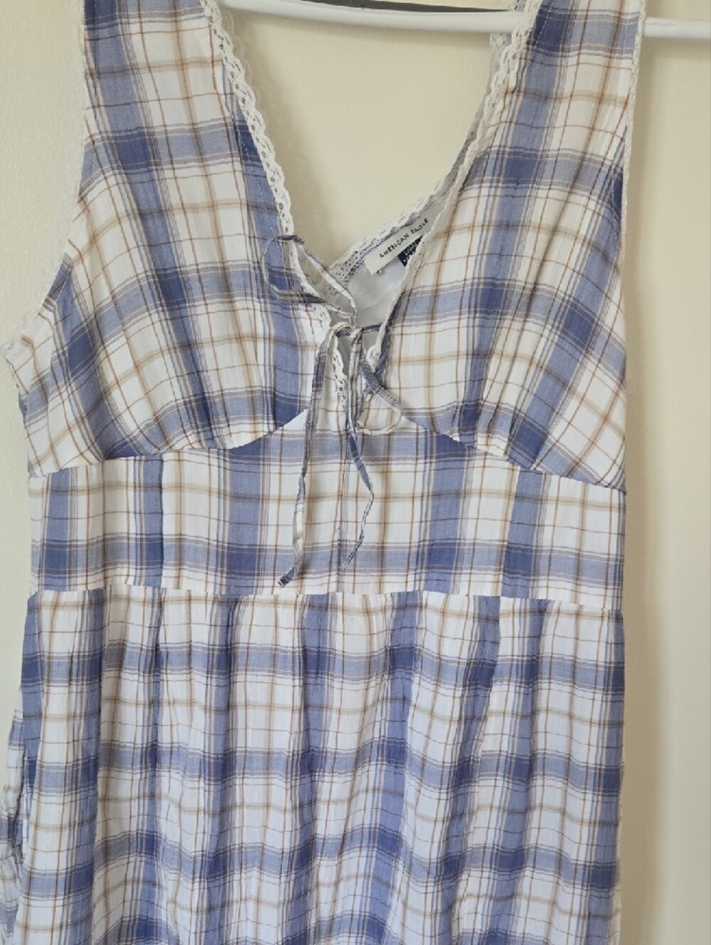 American Eagle Tie Front Midi Dress - Picture 4 of 9